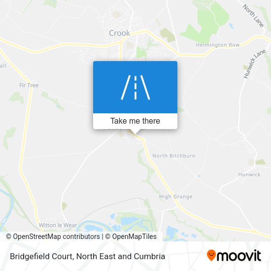 Bridgefield Court map