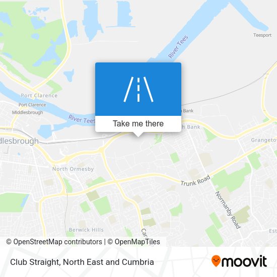 Club Straight map