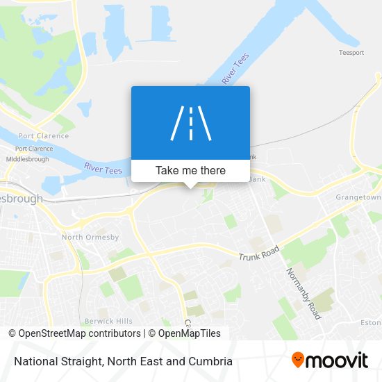 National Straight map
