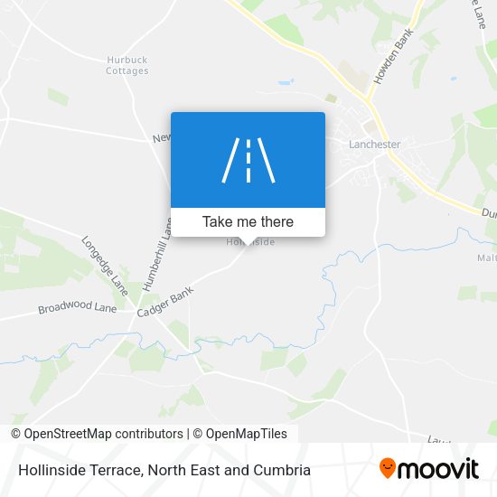 Hollinside Terrace map