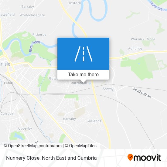 Nunnery Close map