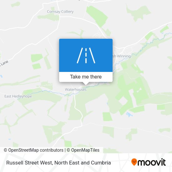 Russell Street West map