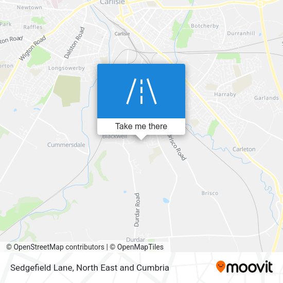 Sedgefield Lane map