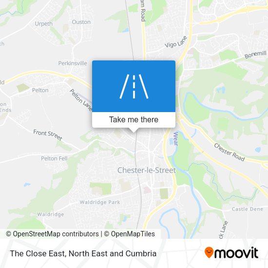 The Close East map