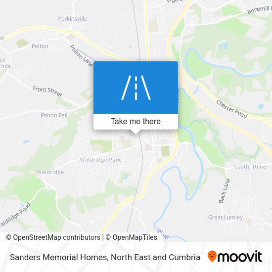 Sanders Memorial Homes map
