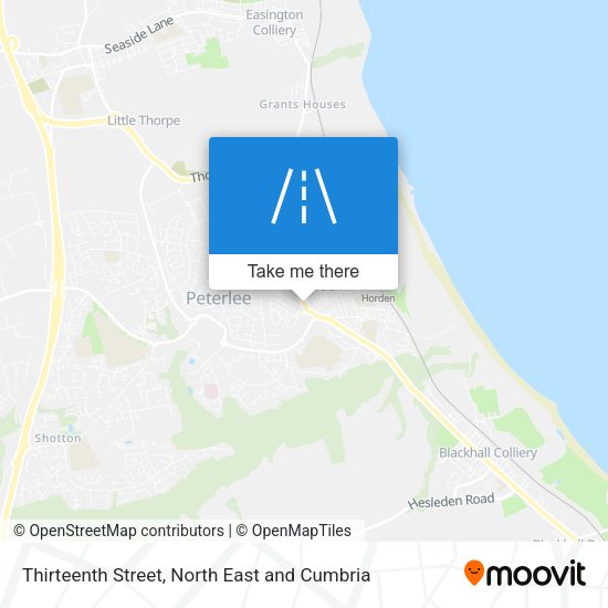 Thirteenth Street map