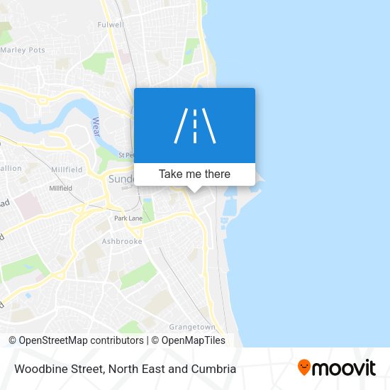 Woodbine Street map