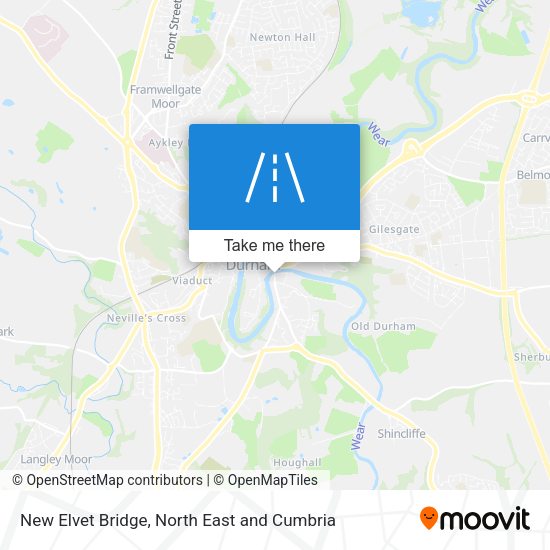 New Elvet Bridge map