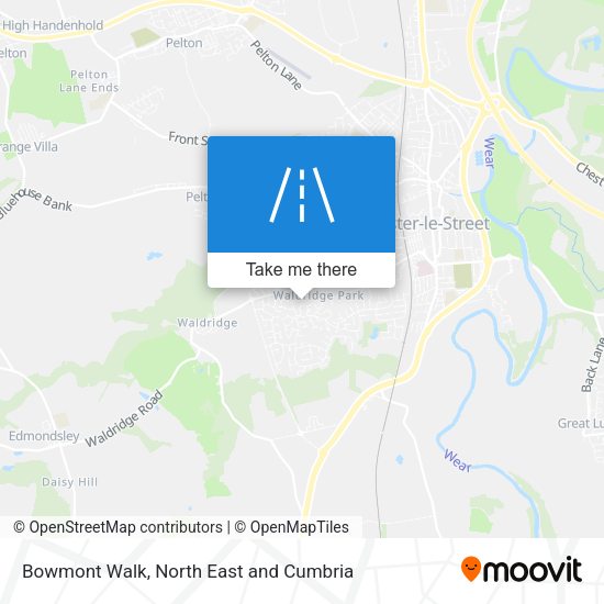 Bowmont Walk map