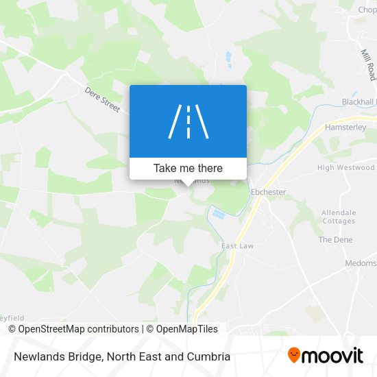 Newlands Bridge map