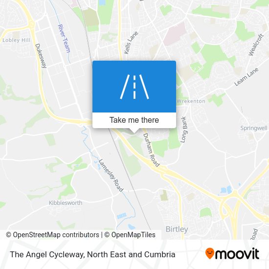 The Angel Cycleway map