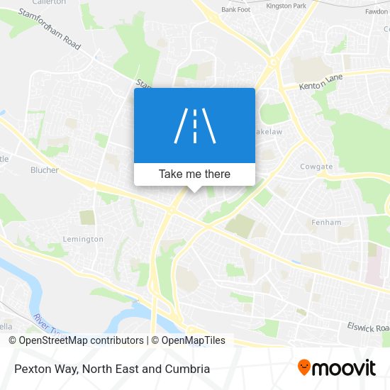 Pexton Way map