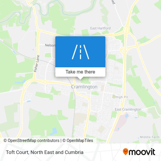 Toft Court map