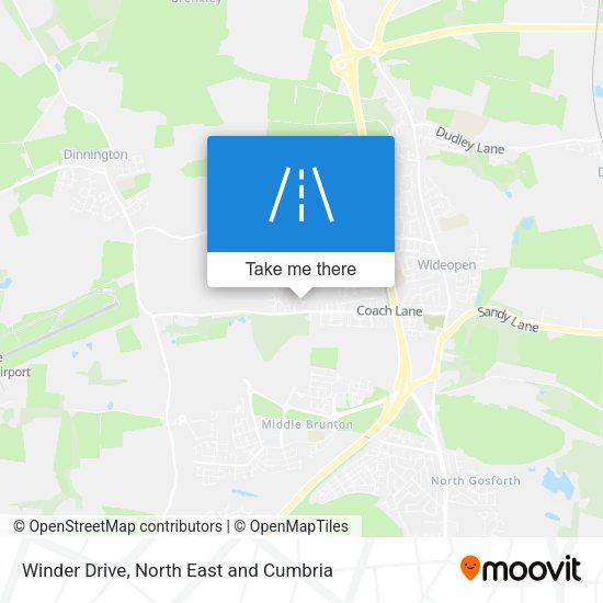 Winder Drive map