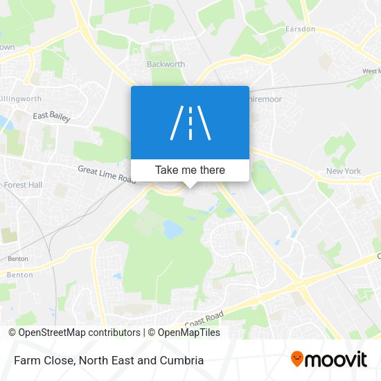 Farm Close map
