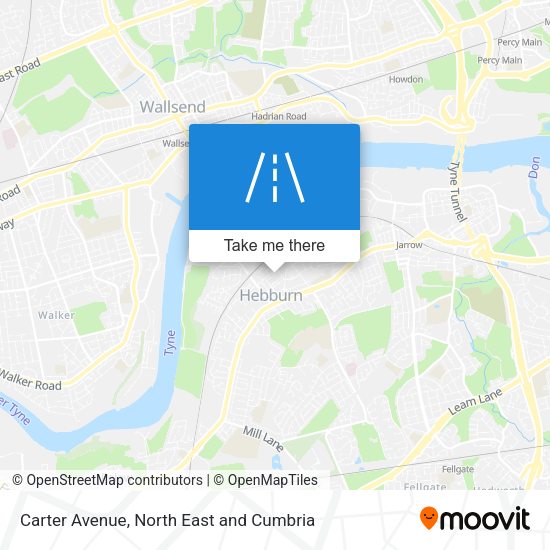 Carter Avenue map