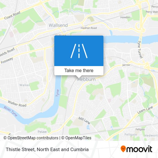 Thistle Street map