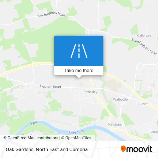 Oak Gardens map