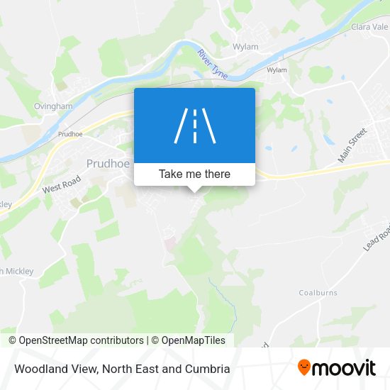 Woodland View map