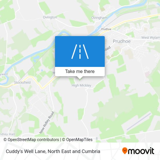 Cuddy's Well Lane map