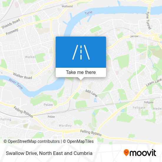 Swallow Drive map