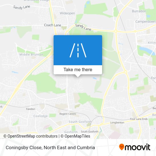 Coningsby Close map