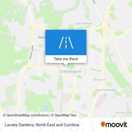 Laceby Gardens map