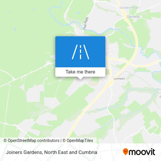 Joiners Gardens map