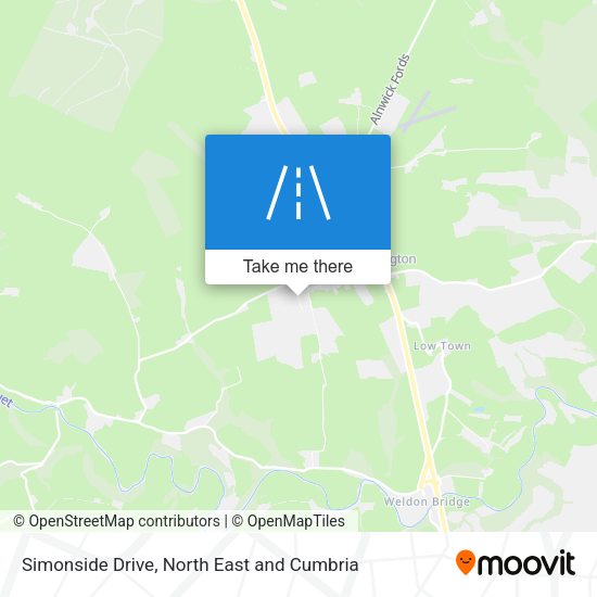 Simonside Drive map
