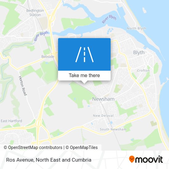 Ros Avenue map