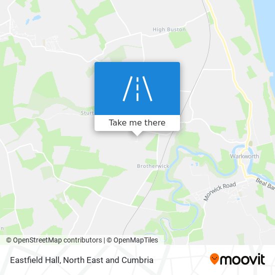 Eastfield Hall map