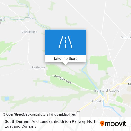 South Durham And Lancashire Union Railway map