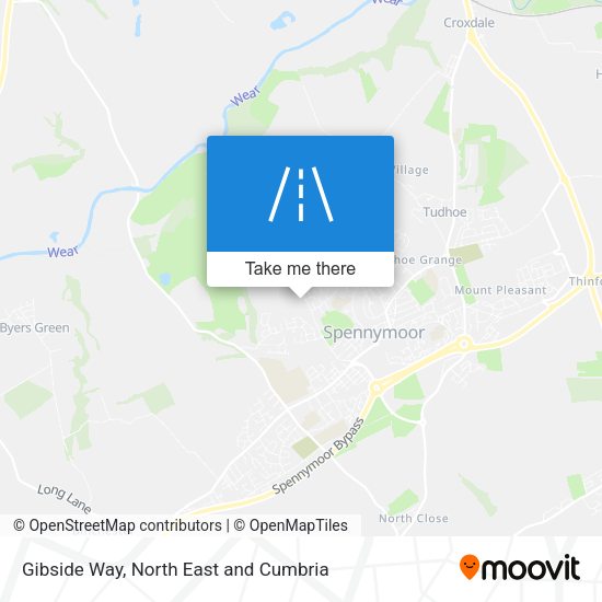 Gibside Way map