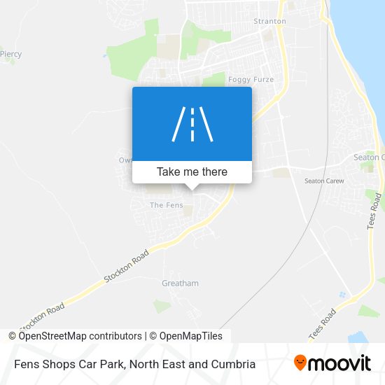 Fens Shops Car Park map