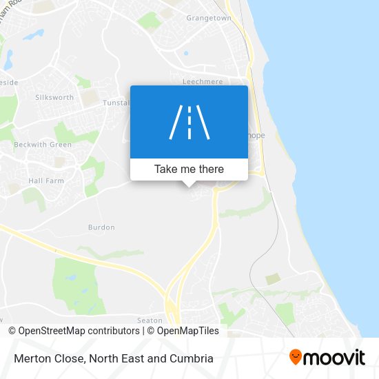 Merton Close map