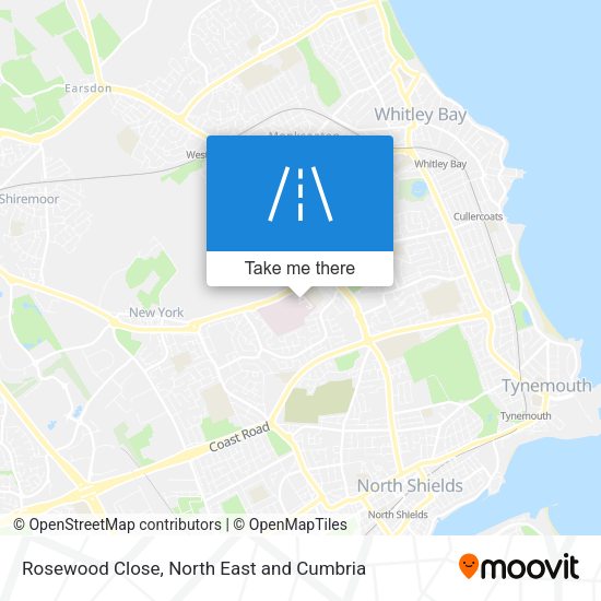 Rosewood Close map