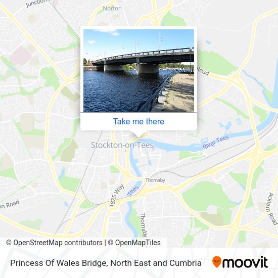 Princess Of Wales Bridge map