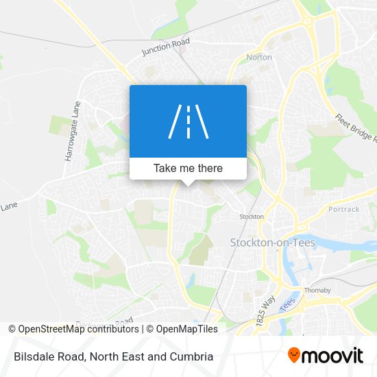 Bilsdale Road map