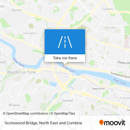 Scotswood Bridge map