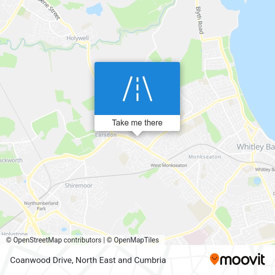 Coanwood Drive map