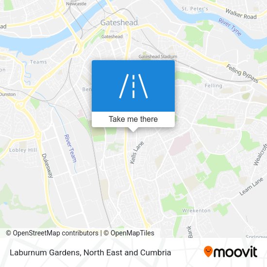Laburnum Gardens map