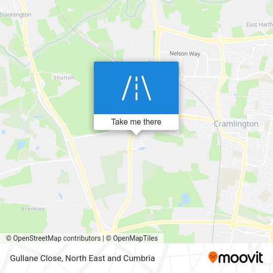 Gullane Close map