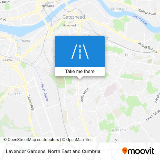 Lavender Gardens map