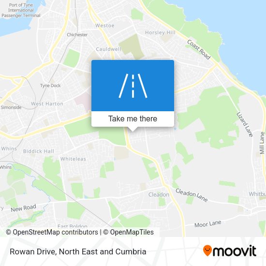 Rowan Drive map