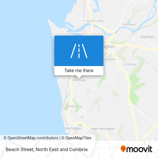 Beach Street map