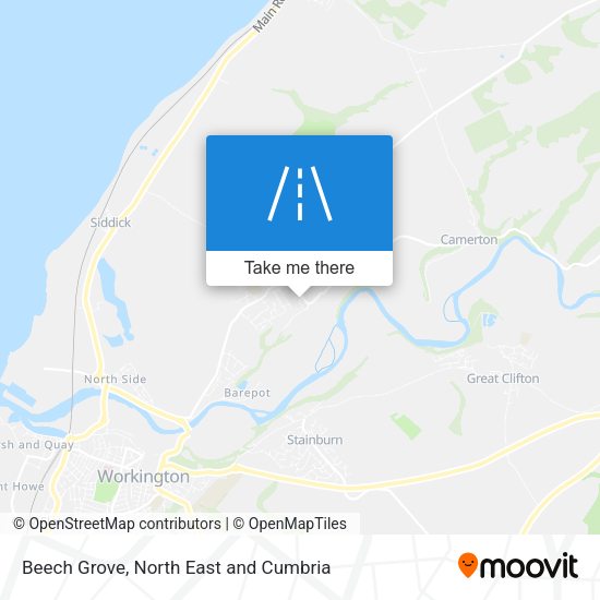 Beech Grove map