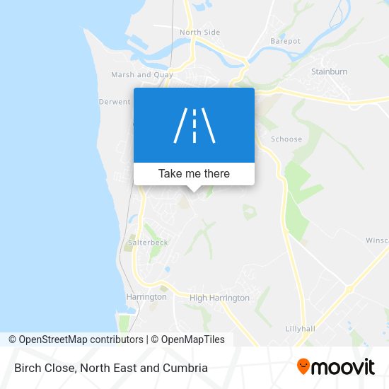 Birch Close map