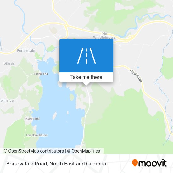 Borrowdale Road map
