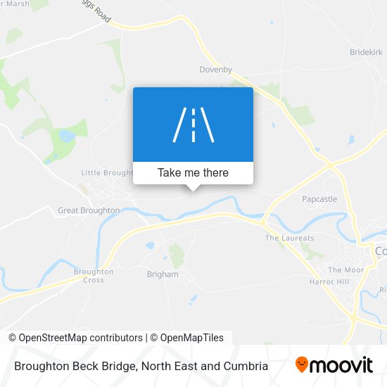 Broughton Beck Bridge map
