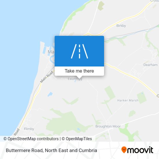 Buttermere Road map
